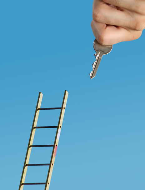 ladder naar succes - Foto, afbeelding