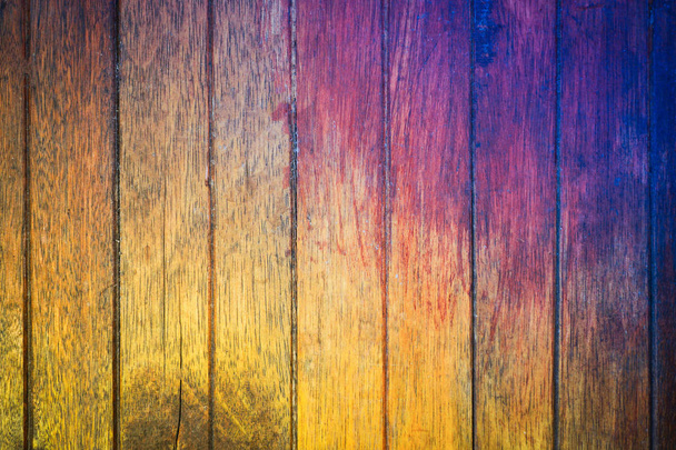 Old vintage wooden panels brown texture background of colorful wall  - Photo, Image