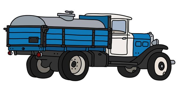 Wektoryzacji ręki rysunek stary Truck piasek Militaria Czołg - Wektor, obraz