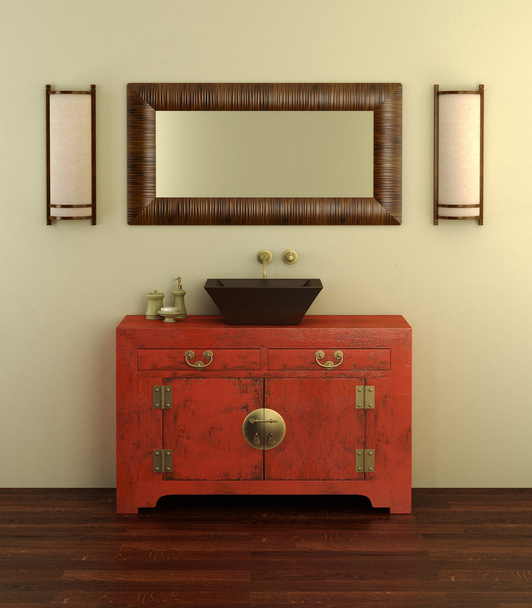 Chinese style bathroom interior - Photo, Image
