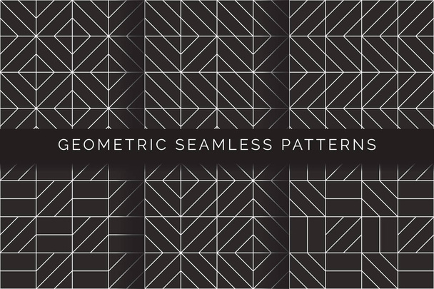 Patrones geométricos abstractos sin costura - Vector, Imagen