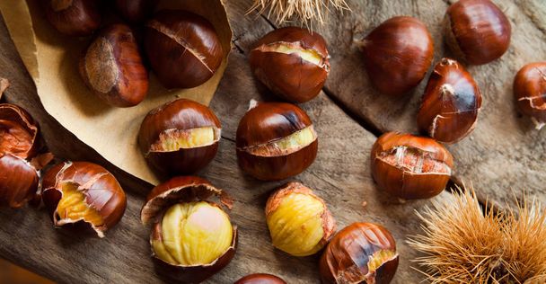 Roasted Chestnuts for Christmas - Photo, Image