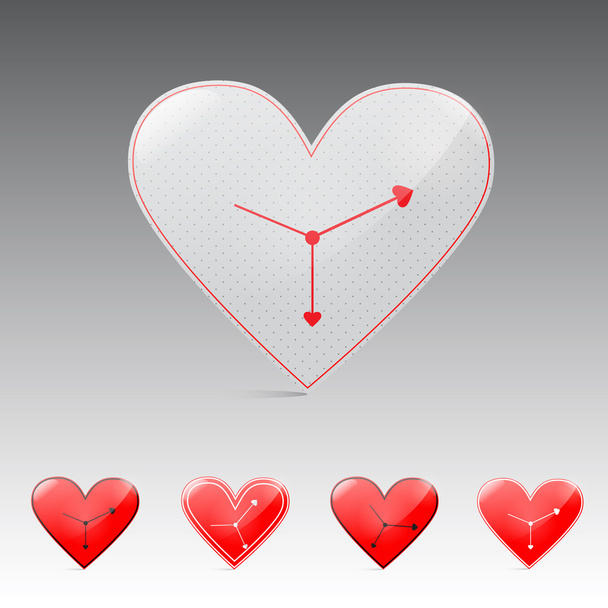 Time of the Valentine's day. Vector illustration. - Vector, Image