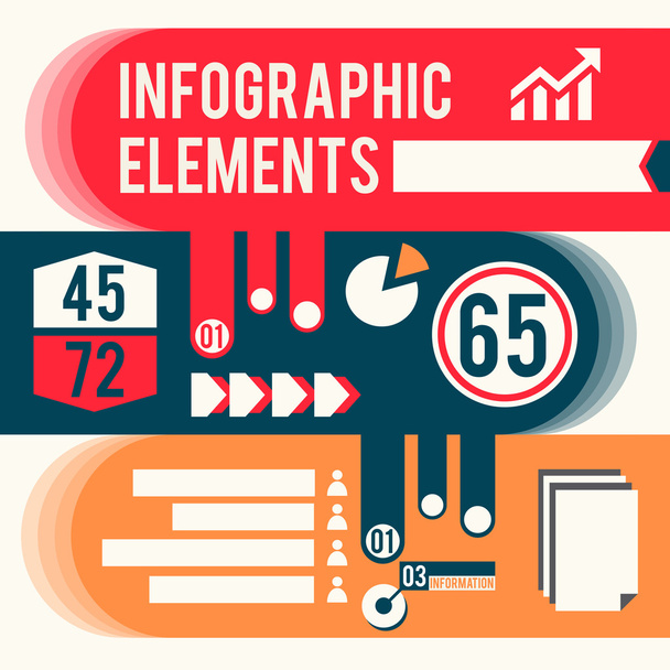 Business infographic elements vector illustration - Vector, Image