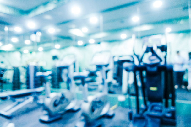 Abstract blur and defocused gym and fitness equipment of interior for background - Photo, Image