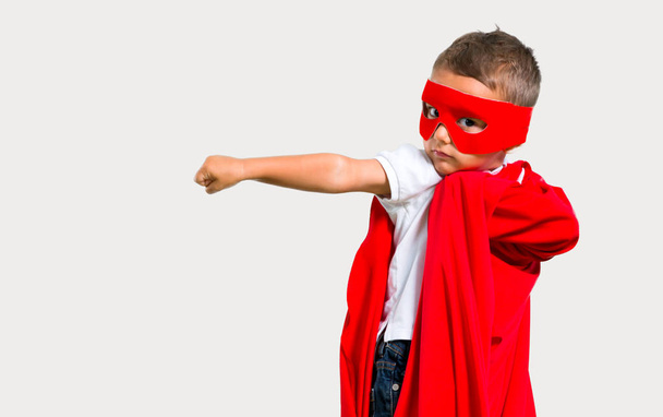 Little kid dressed like superhero - Fotó, kép