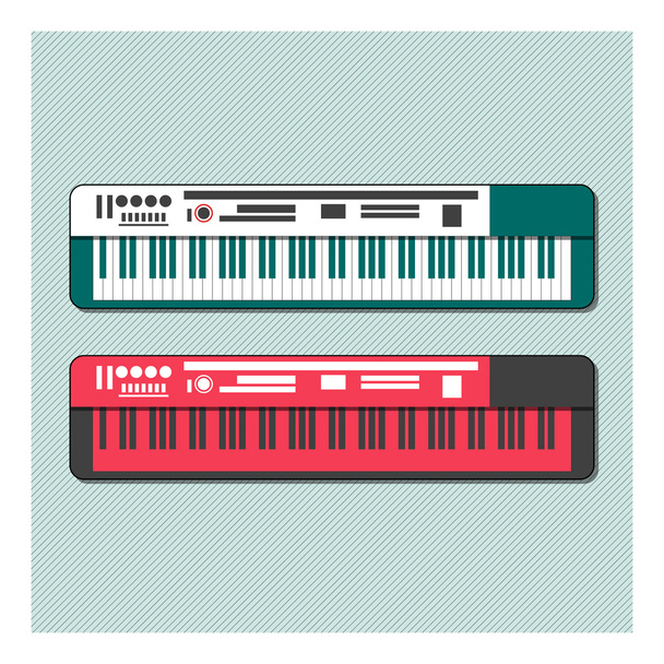 synthesizers set vector illustration - Vector, Image