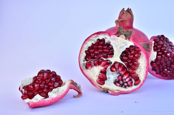 ripe pomegranate close up  - Photo, Image