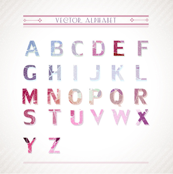 Color alphabet. Vector illustration - Vector, Image