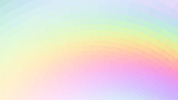 Abstract holographic colors composition with squares. Optical illusion of blur effect. Place for text. Vector EPS10 background for presentation, flyer, poster. Digitally wallpaper. 16 : 9 - Vector, Image
