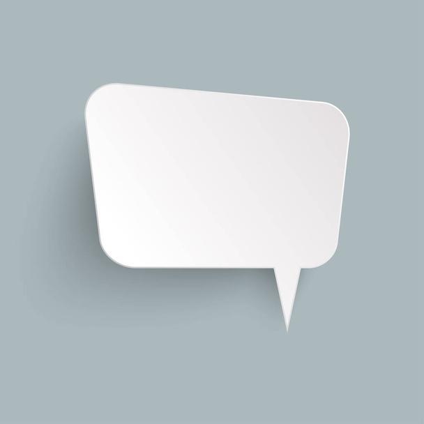 illustration of speech bubble with shadow looking like sticker - Vector, Image