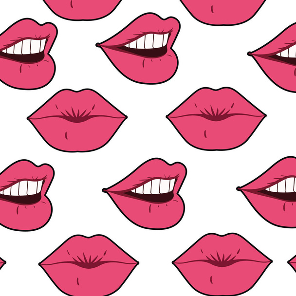 modello bocca femminile stile pop art
 - Vettoriali, immagini