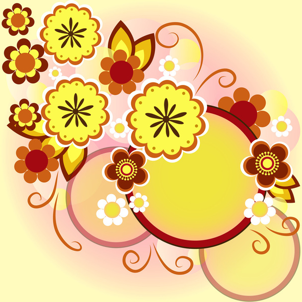 Vector floral background design - Vektor, Bild
