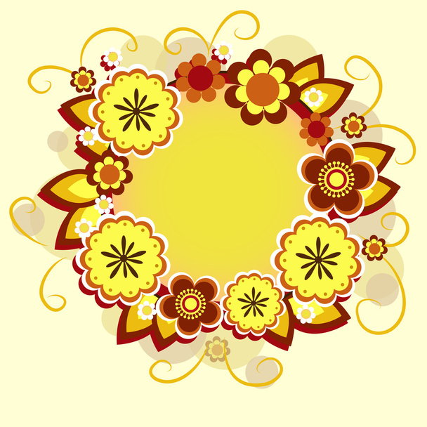 Design de fundo floral vetorial
 - Vetor, Imagem