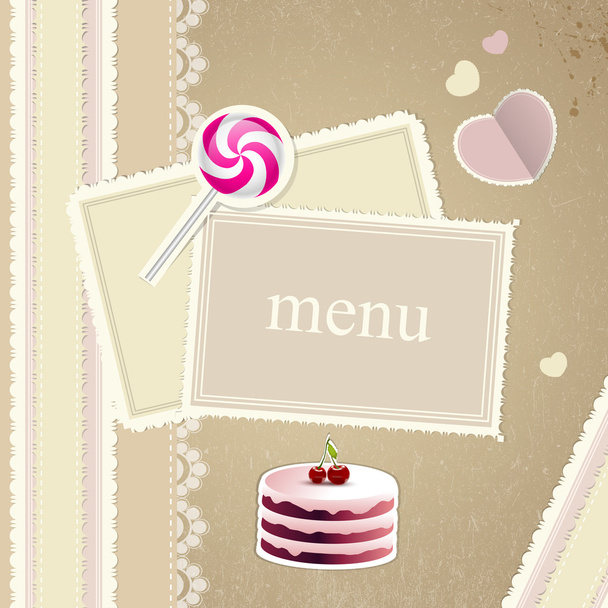 Restaurant menu design card - Vector, Image