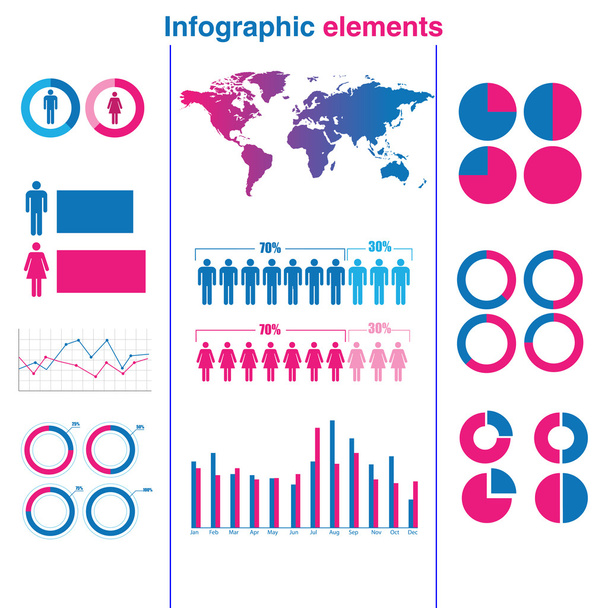 Business infographie éléments vectoriels illustration
 - Vecteur, image