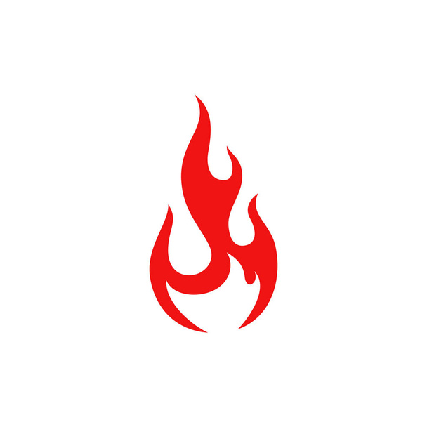 nowoczesne płomień ogień czerwony design - Wektor, obraz