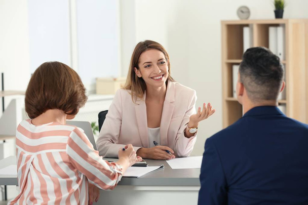 Human resources manager conducting job interview with applicants in office - Photo, Image