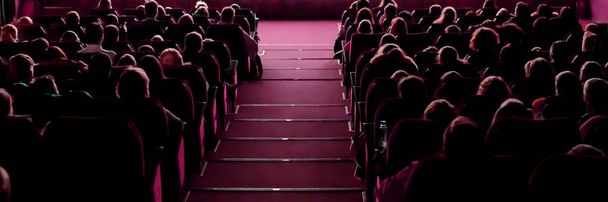People in the cinema watching movie. - Photo, Image