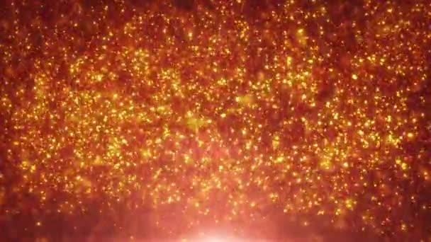 Νεράιδα μαγικό φως σωματιδίων υποβάθρου βρόχο / 4 k animation του μια αφηρημένη διακοσμητικό όμορφο φόντο με φως ΑΤΜ χωρίς συγκόλληση επανάληψη - Πλάνα, βίντεο