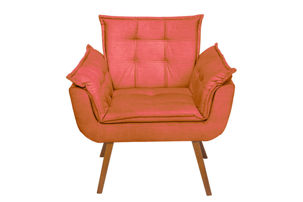 Armchair modern designer chair on white background texture - Foto, Imagen