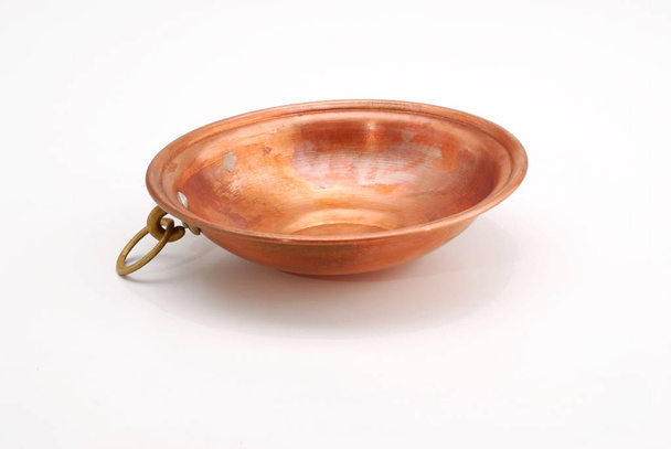 copper bowl on a white background - Photo, Image