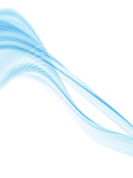 Vector wavy and curve line. EPS10 with transparency. Abstract composition with blurred lines. - Vector, Image