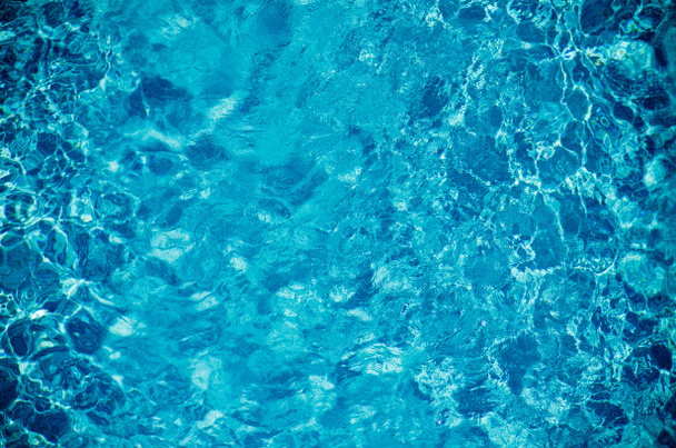 vivid blue rippled water, natural pattern - Photo, Image