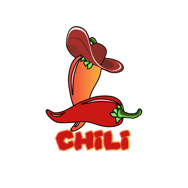 chilli vector illustration design isolated background - Vector, afbeelding