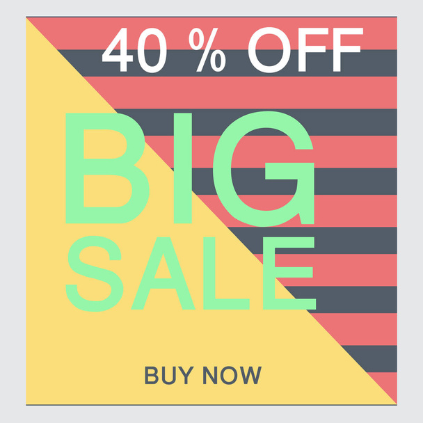 Sale banners templates, special offer, end of season - Vector, Image