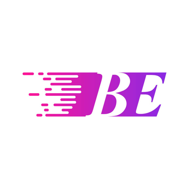 initial letter logo moves fast - Vektor, obrázek