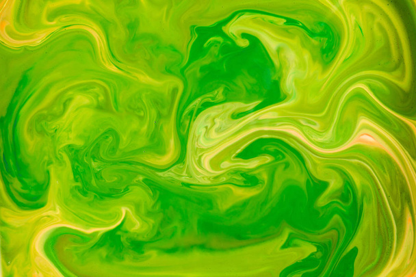 Abstract colors, backgrounds and textures. Food Coloring in milk. Food coloring in milk creating bright colorful abstract backgrounds. Colorful chemical experiment. - Photo, Image