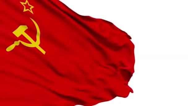 Flaga ZSRR (Związek Socjalistycznych Republik Radzieckich) - Materiał filmowy, wideo