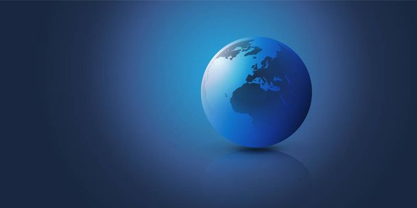 Земля глобус шаблону - глобальний бізнес, технології, концепція глобалізації, вектор  - Вектор, зображення