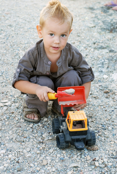 Little boy outdoor portrait - Φωτογραφία, εικόνα
