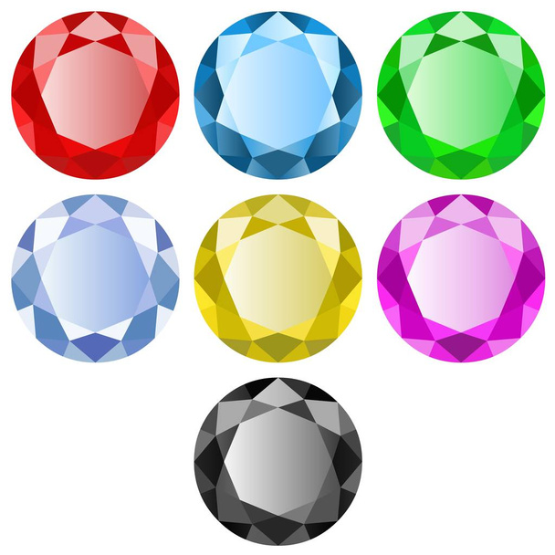 Камені різних кольорів
  - Вектор, зображення