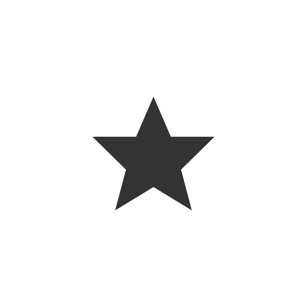 Stern-Symbol in schlichtem Design. Vektorillustration. - Vektor, Bild