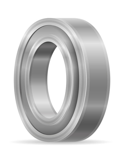 metal ball bearing vector illustration isolated on white background - ベクター画像