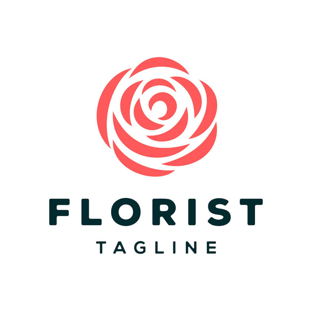 Florista Logo Design Template
 - Vetor, Imagem