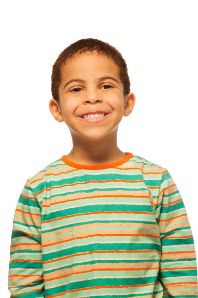 Portrait of smiling black boy - Foto, Imagem