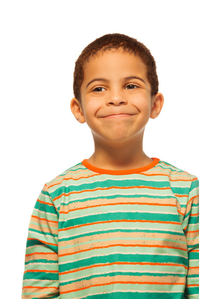 Portrait of happy black boy - Photo, image
