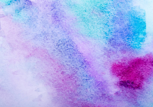  colorful watercolor background. hand painted by brush - Foto, imagen
