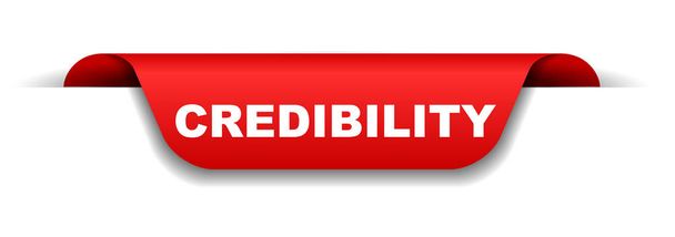 vetor vermelho banner credibilidade
 - Vetor, Imagem