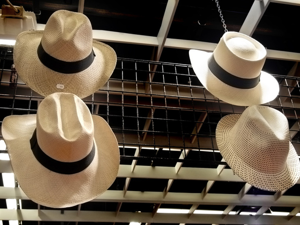 slaměné klobouky pro muže - Fotografie, Obrázek