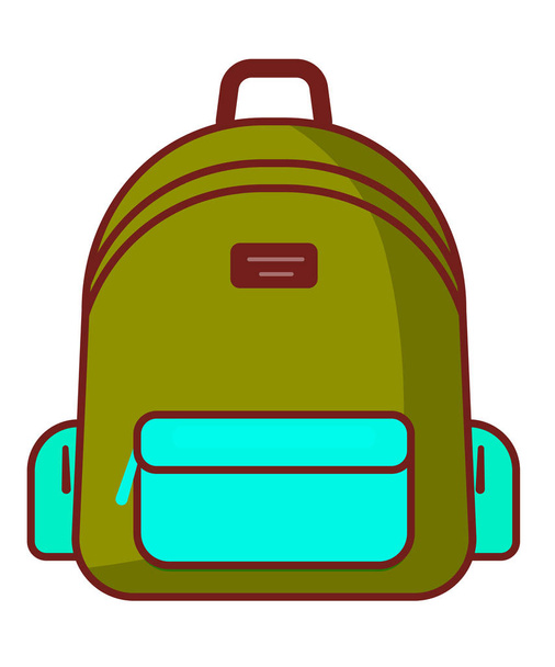 Backpack icon - vector school symbol - travel icon - Vector, Image