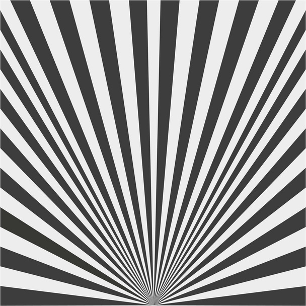 Background of rays black and white - Vector, Image