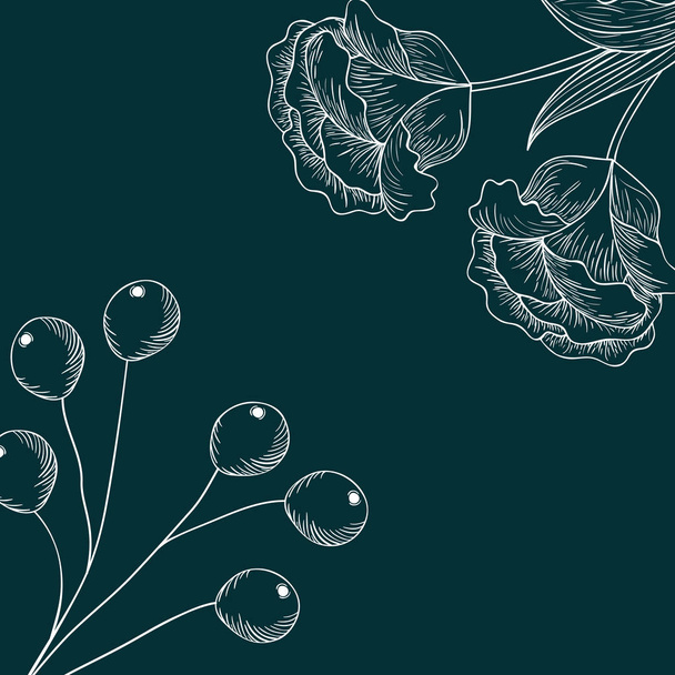 vzor izolované ikona rostliny a byliny - Vektor, obrázek