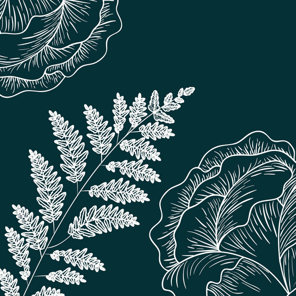 minta és fűszernövények elszigetelt ikon vektoros illusztráció desing - Vektor, kép