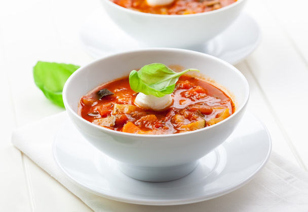 美味しいミネストローネ スープ - 写真・画像