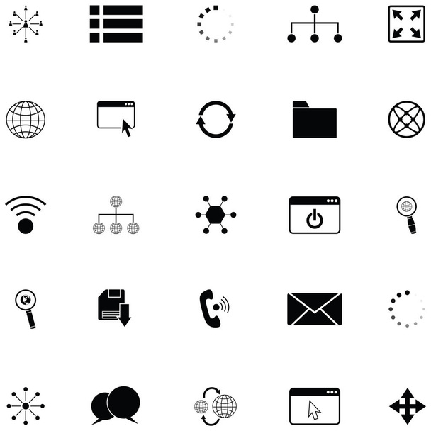 conjunto de iconos de red
 - Vector, imagen